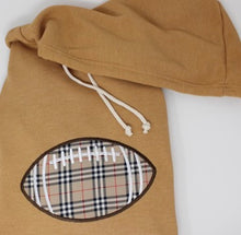 Load image into Gallery viewer, ADULT Football Hoodie in Camel