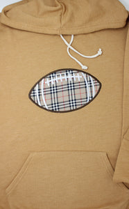 ADULT Football Hoodie in Camel