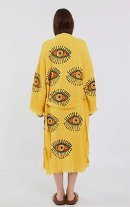 Evil Eye Kimono Robe