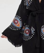 Load image into Gallery viewer, Evil Eye Kimono Robe