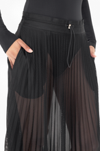Load image into Gallery viewer, Pleated Mesh Midi Skirt