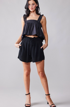 Load image into Gallery viewer, Ruffled Straps Crop Blouse