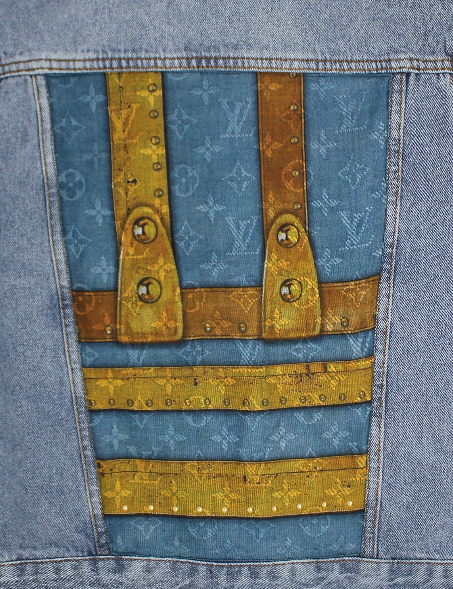 A Louis Vuitton jean jacket  Louis vuitton jeans, Jean jacket